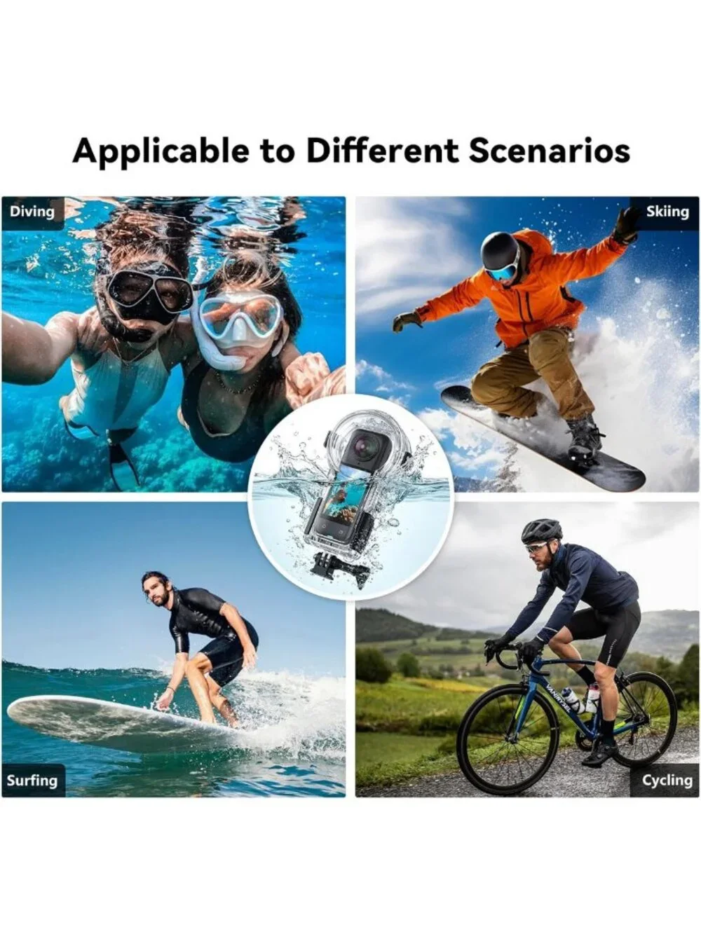 Waterproof 60M Dive Case for Insta360 X5 | Underwater Housing for Snorkeling